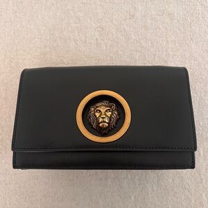 Versus Versace Black Crossbody Bag with Gold Accent